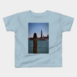 Venetian painted mooring post Kids T-Shirt